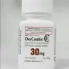 Flaske med OxyContin tabletter á 30 mg fra adhd apotek