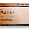 Eske med Oxazepam tabletter til medicinsk brug
